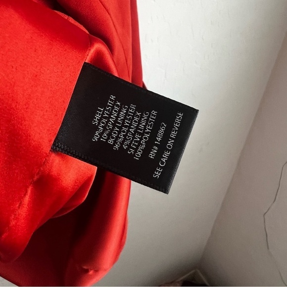 Torrid Single Breasted Boyfriend Crepe Terracotta Blazer Preppy Red - Picture 9 of 10